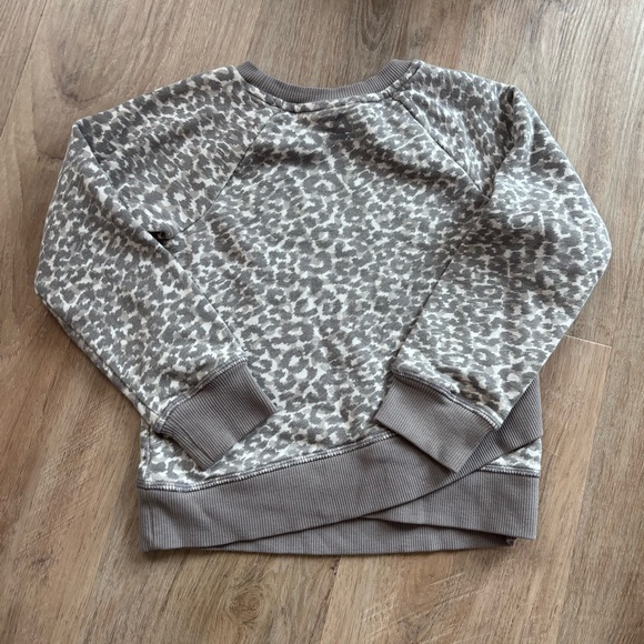 Reebok Gray Leopard Print Sweatshirt - Picture 3 of 4